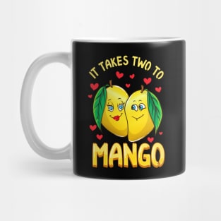 It Takes Two To Mango Funny Fruit Tango Food Pun Mug